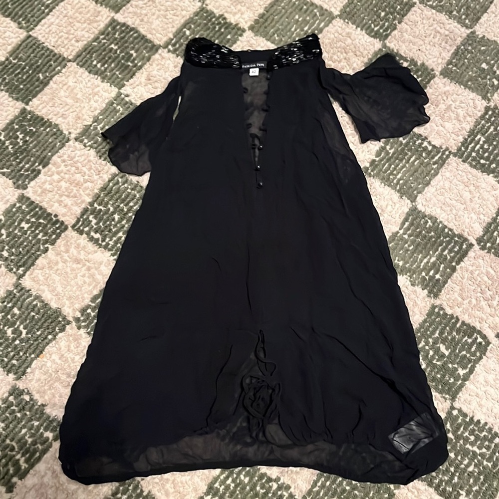 Patrizia Pepe black silk blouse 42